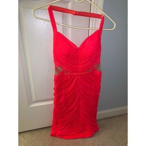 Hailey Logan Red/Orange Bodycon Party Dress